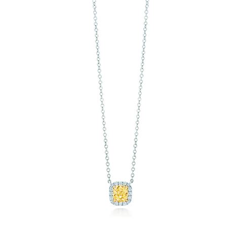Yellow Diamond Pendant 925 Silver Replica Tiffany And Co