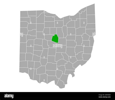Map Of Morrow In Ohio Stock Photo Alamy