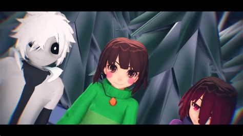 Mmd Undertale Au Candy Store Chara Frisk Betty Crosschara