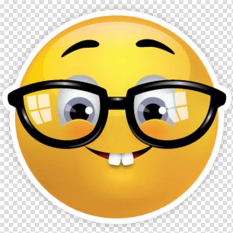 Emoji Illustration Emoji Nerd Emoticon Smiley Geek Sad Emoji Png
