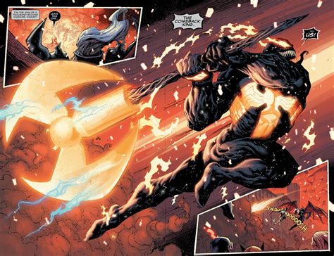 King In Black 5 Venom Combines Thor Mjolnir Silver Surfer Surfboard