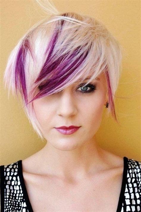 Pixie cuts are in trends lately and it look great on women with thick hair. Funky short pixie haircut with long bangs ideas 58 ...