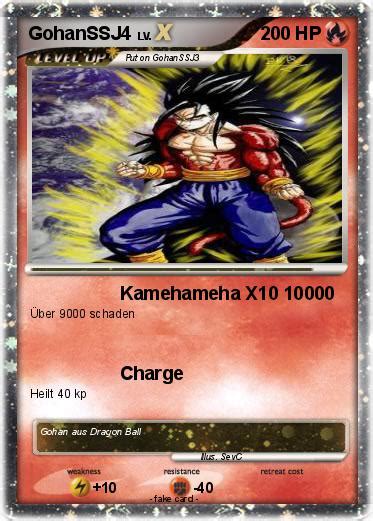 Pokémon Gohanssj4 Kamehameha X10 10000 My Pokemon Card