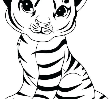 Cute Baby Tiger Coloring Pages At GetColorings Com Free Printable