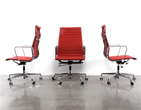 3 X Ea119 Alugroup Office Chair By Charles And Ray Eames For Vitra 1990s