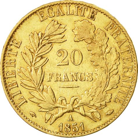 #453754 Monnaie, France, Cérès, 20 Francs, 1851, Paris, TTB+, Or, KM