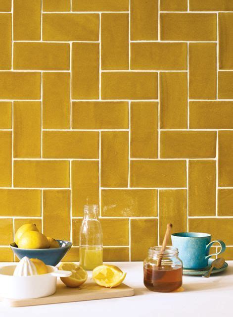 These Earthier Mustard Yellow Tiles Are A Certain Way To Create An