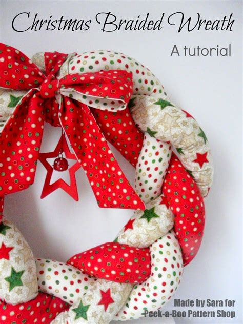 Christmas Braided Wreath A Tutorial Christmas Sewing Christmas
