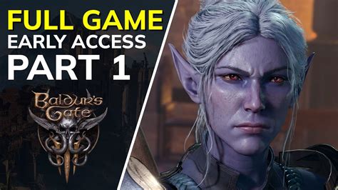 Baldurs Gate 3 Gameplay Walkthrough Part 1 Full Game Bg3 Ea 4k 60fps
