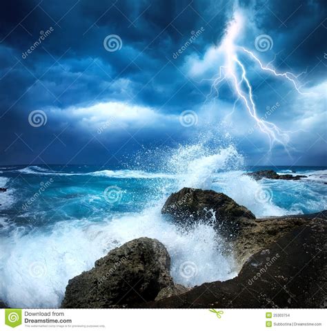 2783 Lightning Ocean Storm Stock Photos Free And Royalty Free Stock