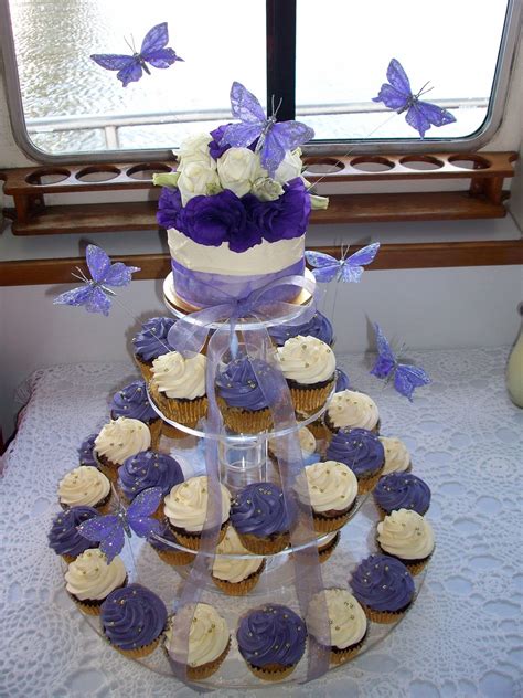 Wedding Cakes Pictures Purple Wedding Cupcakes