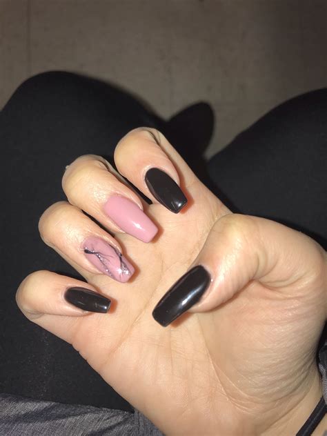 Black And Pink Nails The Perfect Combination