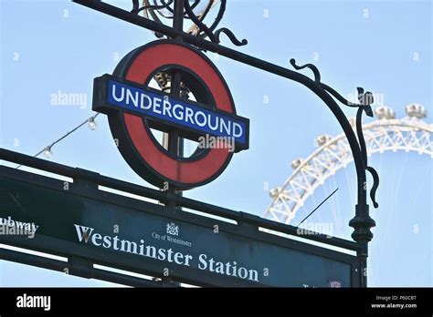 An Iconic London Underground Roundel Station Sign London United