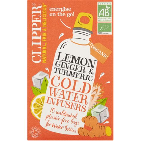 Clipper Cold Brew Lemon Ginger Turmeric Citroen Gember Kurkuma Infusie 27g