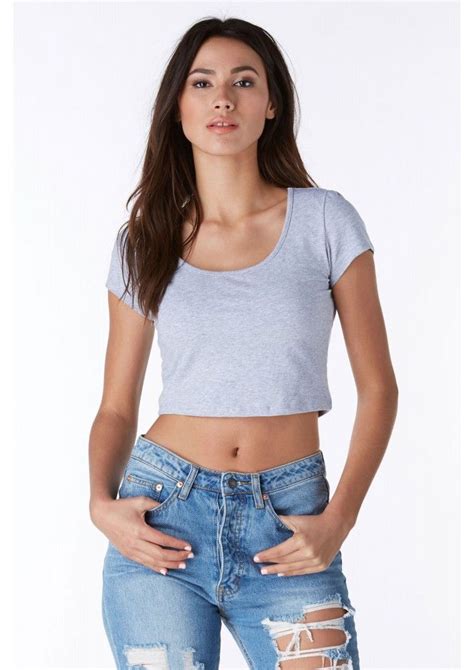 17 Best Images About Crop Tops On Pinterest Crew Neck Ribbed Crop Top And Lace Bralette