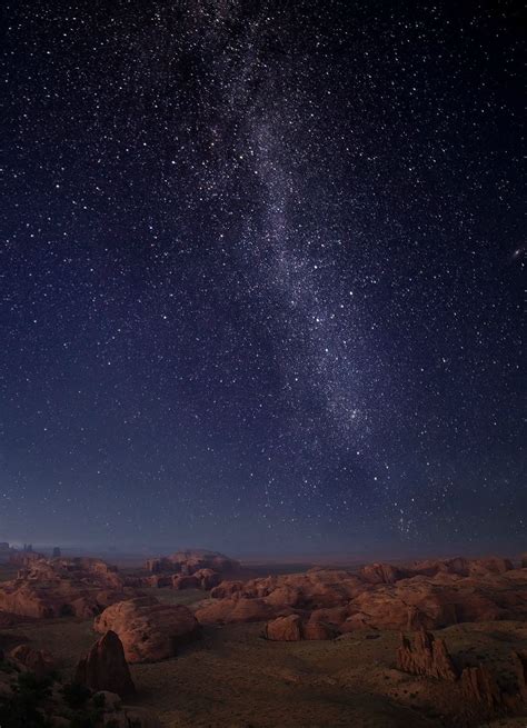 A Dream Seeking Light — View Of Milky Way Over Navajo Nation Arizona