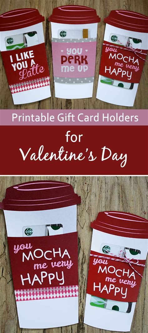 Dunkin donuts gift card printable from 733. Free Gift Card Holder - Latte Valentine Gift Card Holder | GiftCards.com | Valentines gift card ...
