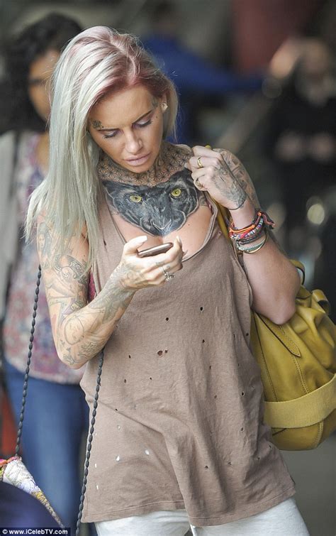 jemma lucy unveils panther tattoo as she hits back at instagram haters daily mail online