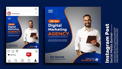 Digital Marketing Agency Banner Social Media Banners Photoshop