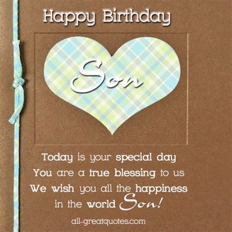 Make your son birthday wishes as amazing as your son. Free Birthday Cards For Son - Happy Birthday Son ...