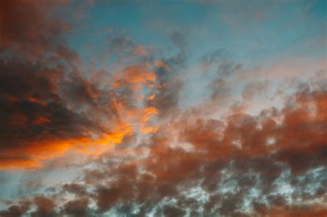 Premium Photo Red Sunset Clouds