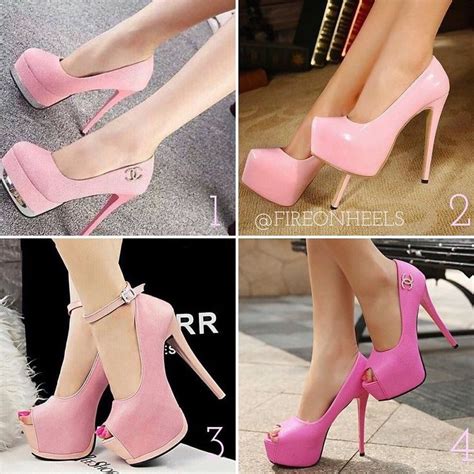 1 2 3 4 fireonheels pink paradise pink high heels