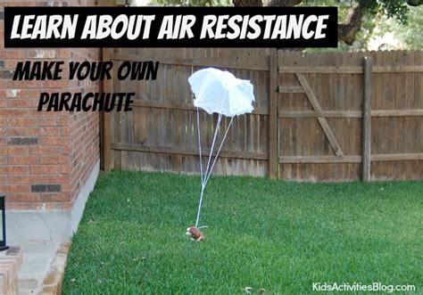 Make A Parachute Kids Parachute Creates Resistance Experiments