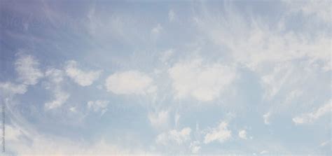 Pale Sky And Clouds Background By Stocksy Contributor Laura Stolfi