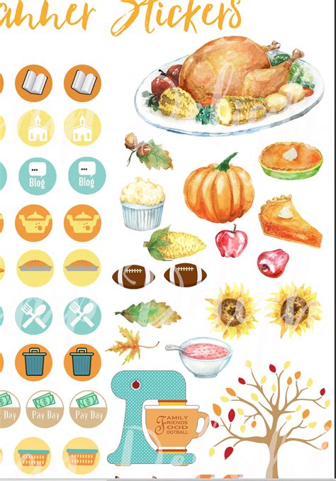 35,000+ vectors, stock photos & psd files. Free Planner Stickers & New Thanksgiving Bundle - Bible ...