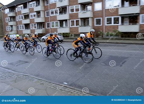 Sports Biker Group Editorial Stock Image Image Of Kastrup 82288544