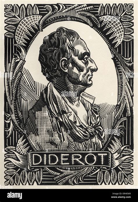 Denis Diderot Französischen Aufklärung Schriftsteller Und Philosoph