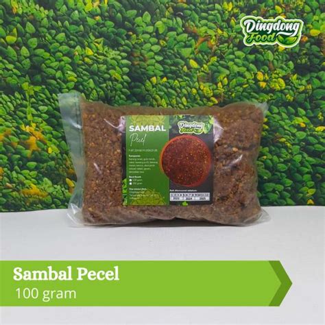 Jual Bumbu Sambal Pecel Fresh Homemade Dingdong Food 100 Gram Ukuran