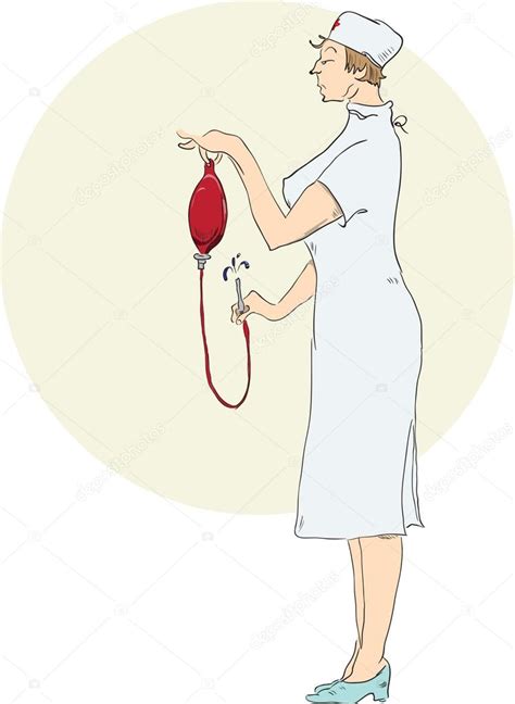 nurse prepares an enema stock vector image by ©vipdesignusa 13647278