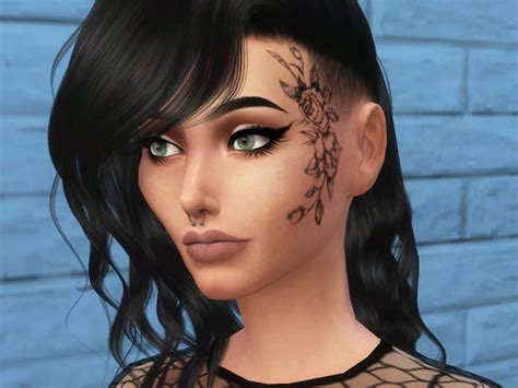 Rose Face Tattoo Sims 4 Mod Download Free