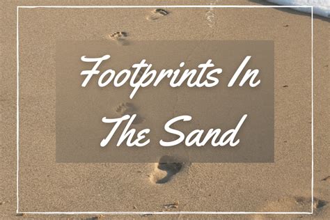 Footprints In The Sand Kit With Sand Included