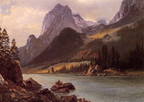 Rocky Mountain Painting Albert Bierstadt Oil Paintings