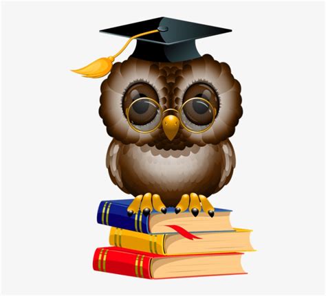 Owl Reading A Book Clipart