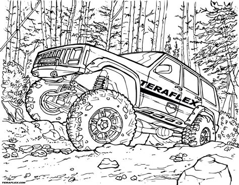 Gallery 'TeraFlex: Jeep Coloring Pages' - TeraFlex in 2021 | Monster