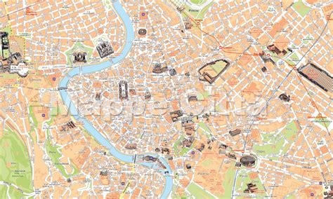 Monumenti Roma Cartina