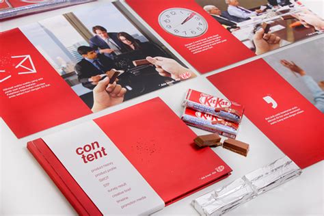 The kitkat advert of the pillow book is different as they are. KIT KAT: PRODUCT PROFILE BOOK on Behance