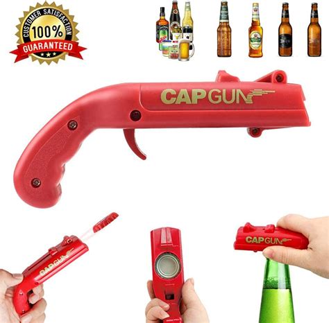 Beer Bottle Opener Cap Gun Launcher Shooter Bottle Opener Drink Beer