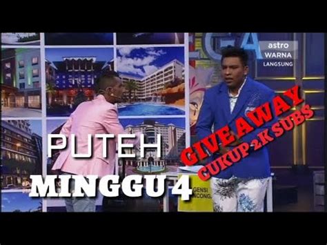 Live gegar vaganza 2019 live minggu 1. MAHARAJA LAWAK MEGA 2018 MINGGU 4 PUTEH - YouTube