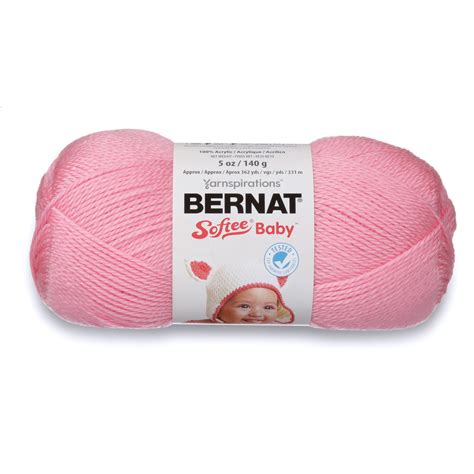 Bernat Softee Baby 3 Light Acrylic Yarn Prettiest Pink 5oz140g