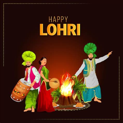 Premium Vector Creative Vector Illustration Of Happy Lohri