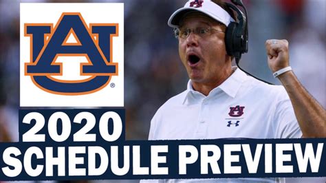 Auburn Tigers 2020 College Football Schedule Preview Youtube