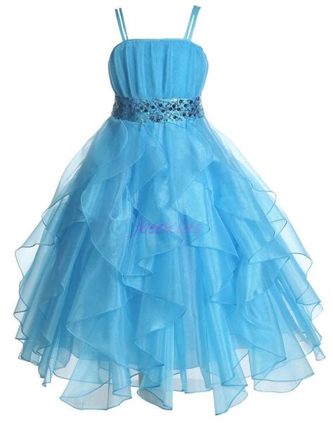 Turquoise Flower Girl Dress Sequined Dresses Royal By Jbeekids