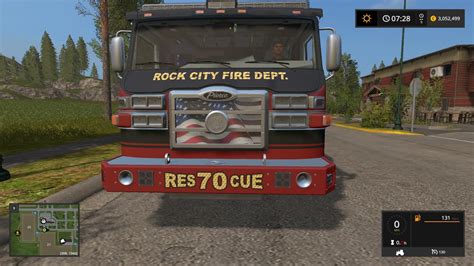 RCFD Rescue 70 v1.0 FS17 - Farming Simulator 17 mod / FS 2017 mod