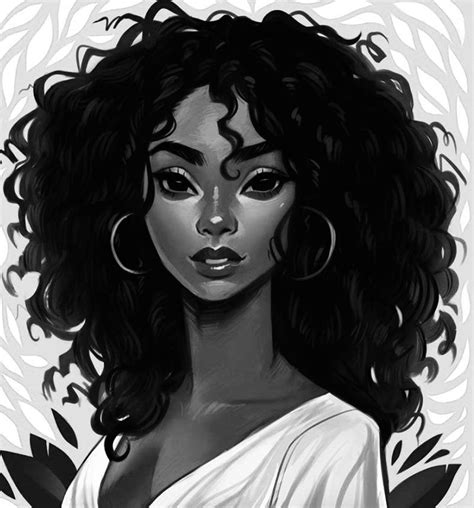 Curly Hair Drawing Curly Hair Drawing Afro Hair Drawing Hair
