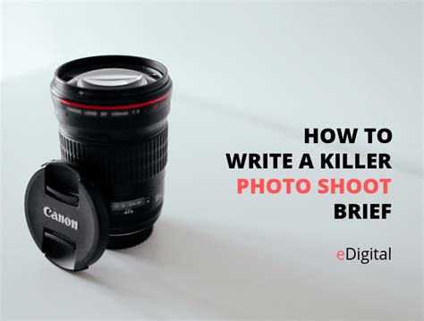 How To Write The Best Creative Photography Brief Template 2021