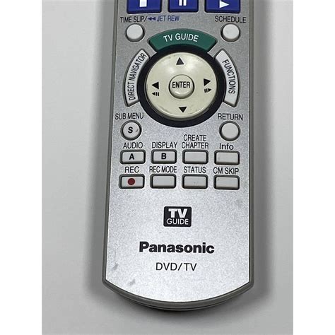Genuine Panasonic Dvd Tv Vhs Remote Control Eur7659y90 Etsy